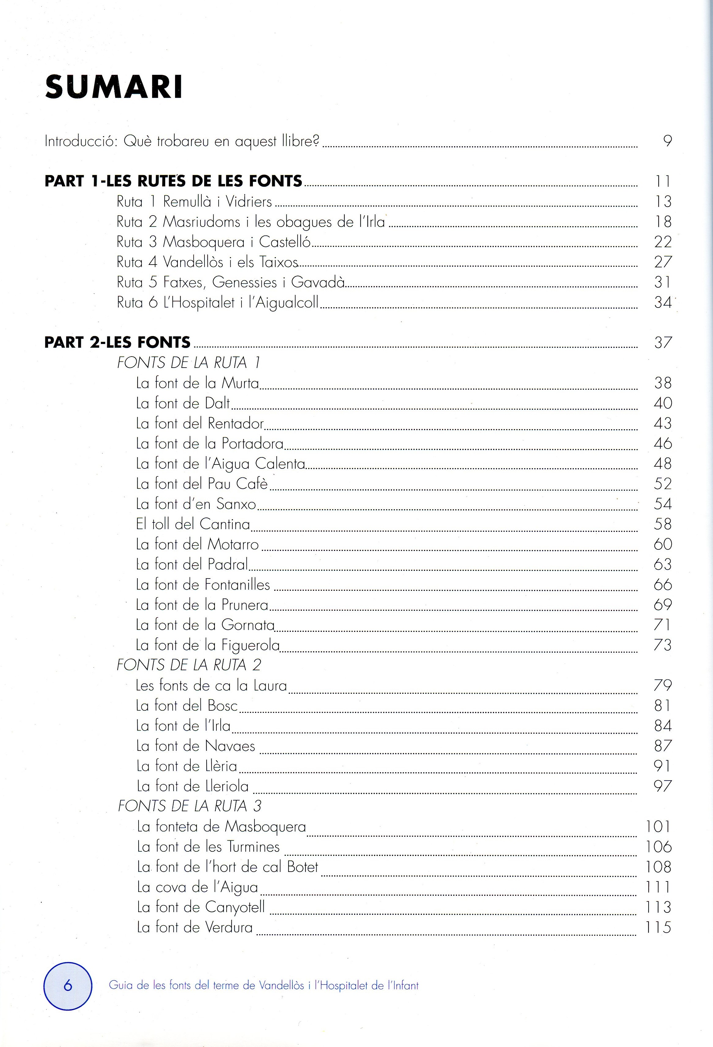 Guia de les fonts del terme de Vandellós i l'Hospitalet de l'Infant - Miniatura 2